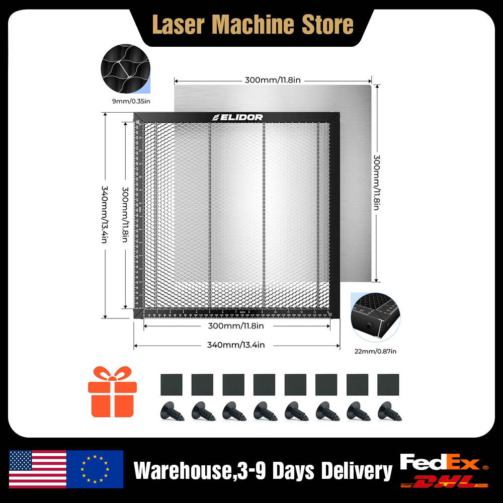 Honeycomb Laser Bed - ELIDOR Laser Honeycomb Working Table 340x340mm