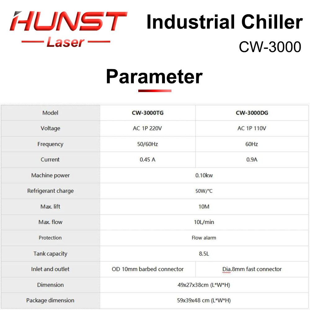 HUNST S&A CW3000 Industrial Wa - Laser Industrial Chiller recension och pris