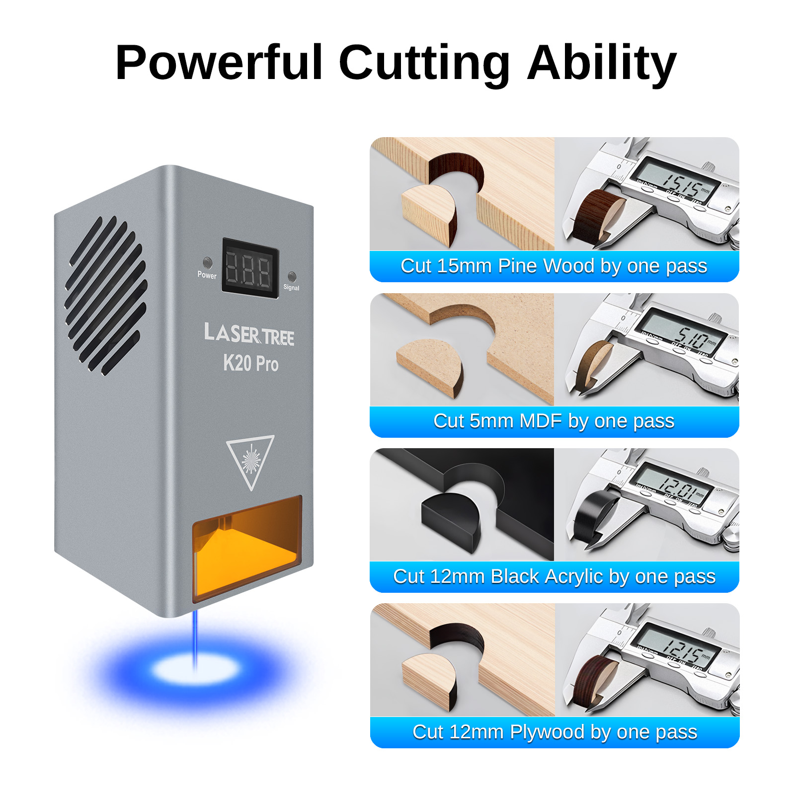 LASER TREE K20 20W Optical Pow - Industrial Laser Engraver recension och pris