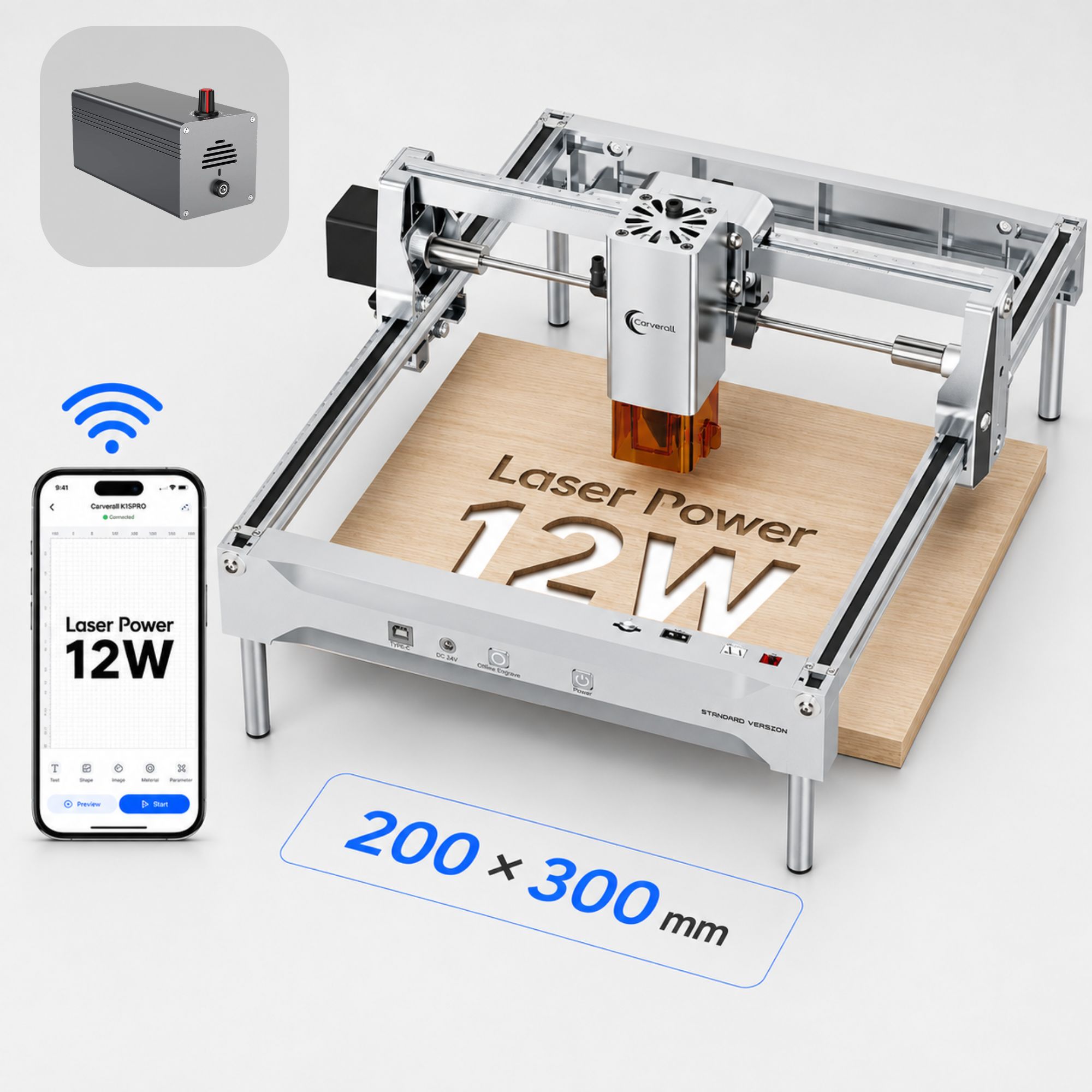 K15 PRO 12W Laser Engraver Cut - Industrial Laser Engraver recension och pris